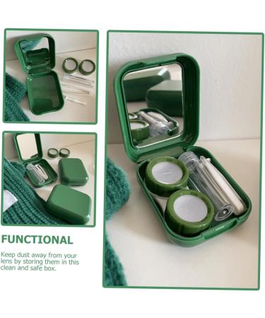 Buy Healvian Contact Lens Container | Portable Small Holder with Mirror | Travel-Friendly Lens Storage Case - Buy Online on GoSupps.com