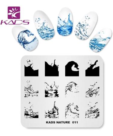 KADS Ocean Nail Stamping Plate - DIY Manicure Stencil Tool (NA011) - Buy Online on GoSupps.com