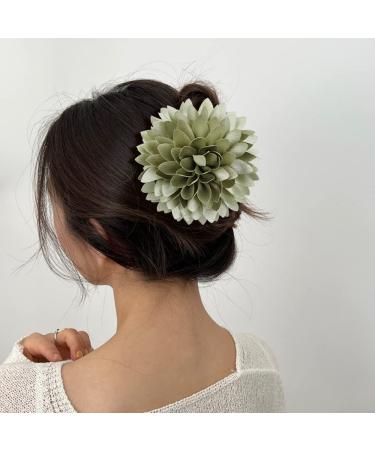 Cinaci 4 Pack Large Satin Daisy Floral Hair Clips for Women - Hair Accessories Set for Updos and Buns - Buy Online on GoSupps.com