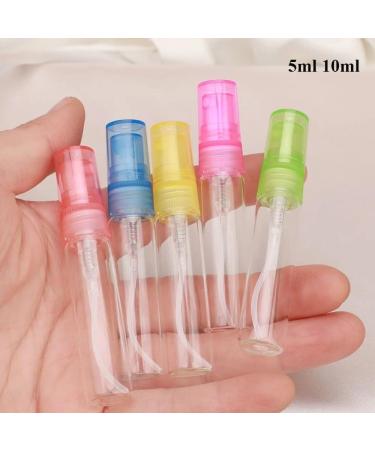 Portable 10ml Perfume Glass Bottle - Mini Refillable Cosmetic Spray for Travel | 5ml Random Color - Buy Online on GoSupps.com