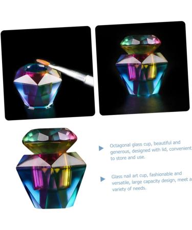 Glass Dappen Dish with Lid for Acrylic Nails Monomer Holder Nail Art Tools Manicure Monomer Dish Bowl Glass Dish for Liquid Acrylic Nail Dappen Dish - Buy Online on GoSupps.com