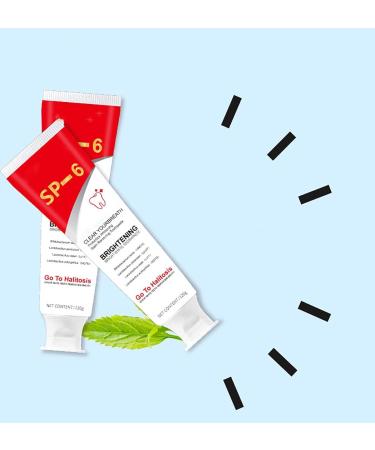 Bright White Toothpaste Sp-6 Toothpaste Ultra Whitening Deep Cleaning Care Teeth Fresh Breath (3pcs) - Buy Online on GoSupps.com