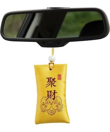 Buddhist Spiritual Salt Pouch - Spiritual Salt Pouch from China | Hope for Better Life 4 * 7cm Spiritual Salt Pouch from China for Offices Study Car Drawer Gather Wealth - Buy Online on GoSupps.com