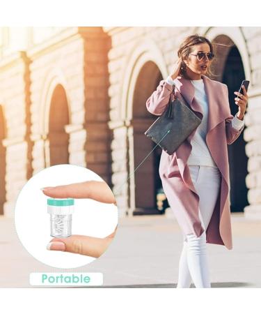 ZKSXOA Portable Contact Lens Container Set - 5 Plastic Cases with Manual Rotating Cleaner Multi-Color for Lens Care - Buy Online on GoSupps.com