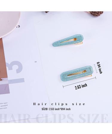 Cptots 12 PCS Alligator Hair Clips for Women - Sparkle Resin Decorative Clips - Style01 - Buy Online on GoSupps.com