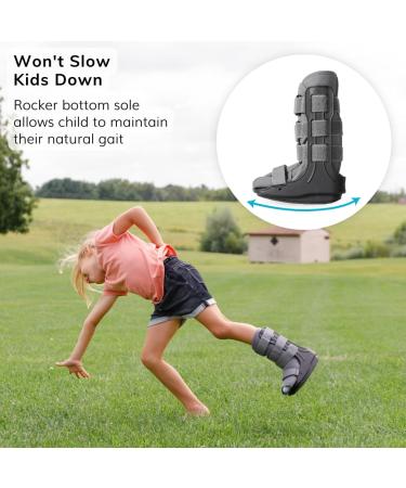 BraceAbility Pediatric Walking Boot - CAM Orthopedic Shoe for Children's Ankle Injury & Fracture Recovery (XL - Buy Online on GoSupps.com