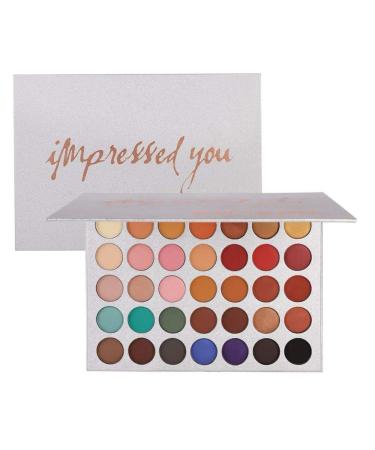 BEAUTY GLAZED 35 Colors Cosmetic Matte Eye Shadow Cream Makeup Palette Warm Eyeshadows Palette