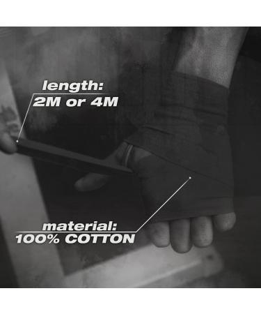 DBX Bushido Boxing Bandages - 4m/2m Cotton Flexible Wraps for Men | Strong Velcro Fastener | Ideal for Martial Arts - Blue - Buy Online on GoSupps.com