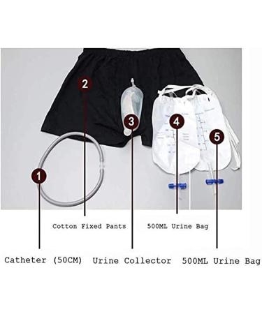 Wearable Urine Bag Incontinence Pants for Men Portable Leak Proof Urine Funnel Urine System Holder Bag Spill Proof Collector Urinary Drainage Stabilizatio Device Urine Collector (Size : Small (52-76 Small (52-76cm) - Buy Online on GoSupps.com