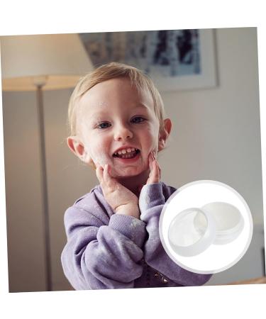 Healeved Box Powder Box Empty Powder Loose Powder Containers Fluffy Puff Powder Case Sifter Plastic Pp White - Buy Online on GoSupps.com