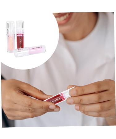 Housoutil 3pcs Lip Gloss Set - Moisturizing Glitter Makeup & Jelly Lipstick for Women | Travel Lip Tint & Lip Caring Beauty Products - Buy Online on GoSupps.com