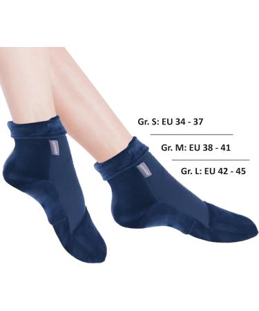 IceHOF Cooling Socks with 4 Gel Packs - Cold Therapy for Feet & Toes - Ideal for Chemotherapy & Rheumatism - Unisex Size L Blue - Buy Online on GoSupps.com