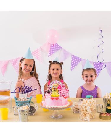 10pcs Princess Cake Topper Castle Cake Decoration for Girl Kid Happy Birthday Party Decorations Princess Baby Shower Supplies Orange - Buy Online on GoSupps.com