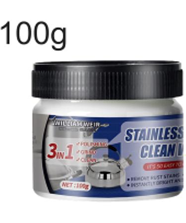 Metal Polish Cream | Scratch Remover and Cleaner - Multifunctional Rust Remover for Pot Bottom Black Scale Stainless Steel Aluminum Pochy 100g - Buy Online on GoSupps.com