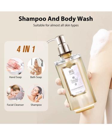 Bee & Flower Moisture Body Wash | Fragrance Amino Acid Liquid Soap | Nourishing Sandalwood Shower Gel - 16.8 Fl Oz - Buy Online on GoSupps.com