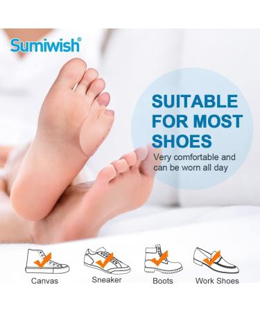 Norhogo Silicone Toe Separator - 4 Pairs for Pinky & Overlapping Toes Relief | Comfortable Toe Spreader for Pain & Pressure Relief - Buy Online on GoSupps.com