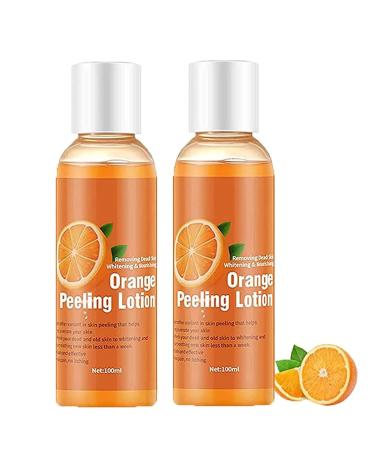 SKTN Korean Orange Peeling Lotion Vitamin+ Orange Body Peeling Lotion Whitening Orange Body Peeling Lotion for Skin Body Face DGF F6