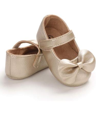 LACOFIA Baby Girls Anti-Slip Mary Jane Princess Party Shoes 6-12 Months - Gold - Buy Online on GoSupps.com