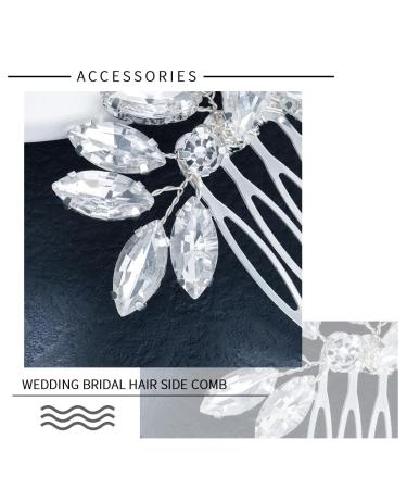 Crystal Wedding Hair Comb - Bridal Headpiece Rhinestone Hair Accessory for Bridesmaids and Girls - Buy Online on GoSupps.com
