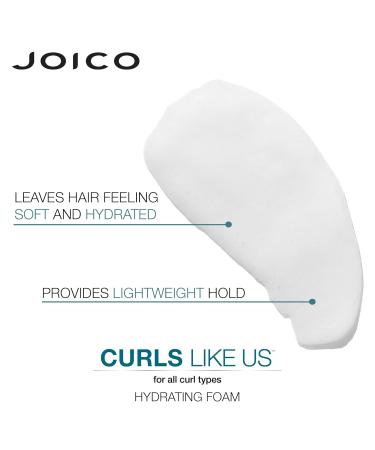 Joico Curls Like Us Smooth & Bounce Curl Hydrating Foam | For Curly Hair | Reduce Frizz | Enhance Curl Patterns | 72-Hour Humidity Protection | With Moringa Seed & Algae Oil | 6.7 Fl Oz - Buy Online on GoSupps.com