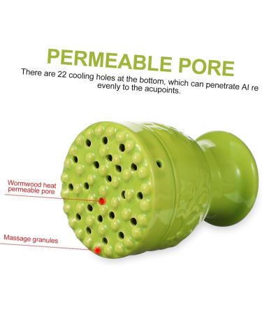 OHPHCALL 1 Set Moxa Stick Burner Moxa Cup Body Care Tool Disorder Porcelain Moxa Case Moxibustion Massager Heat Moxa Burner Heat Holder Scraper Household Moxibustion Box Ceramics - Buy Online on GoSupps.com