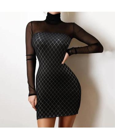 Shop D-Black XXL Glitter Evening Dresses | Elegant Simple A-Line Sheath Dresses for Ladies - Buy Online on GoSupps.com