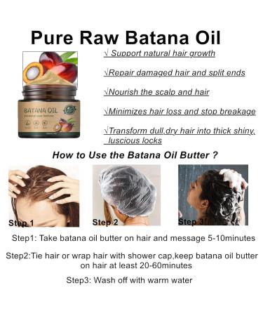 Batana Oil for Hair Growth | Natural Nourishment & Strength | Eliminate Split Ends & Prevent Hair Loss - International Shipping - Buy Online on GoSupps.com