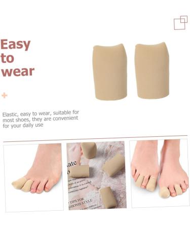 Healeved 2pcs Toe Tabs Protective Case - Moisturizing Toe Covers for Sports - Gel Toe Protective Sleeves 2.6x4cm - Buy Online on GoSupps.com