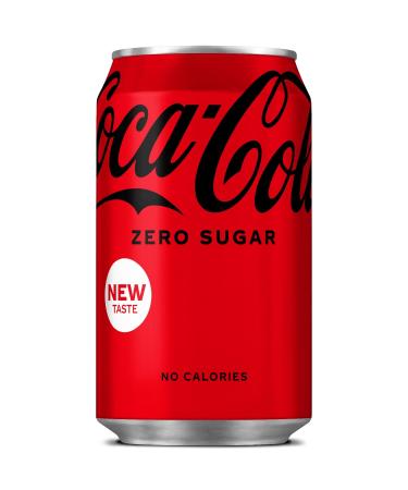 Coke Zero Coca Cola No Sugar 330ml Cans (24) Cola 330 ml (24 Count)