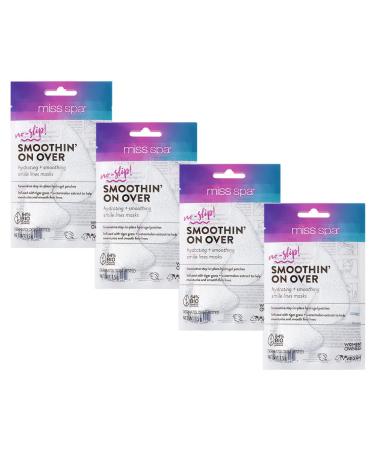 MISS SPA Smile Line Patches  Hydrating Smoothing Smile Lines Masks  Face Wrinkle Patches  Anti-Aging Serum Hydrogel Patches  Moisturize & Tightening Laugh Lines  Dermatologist Tested (4 Pairs)