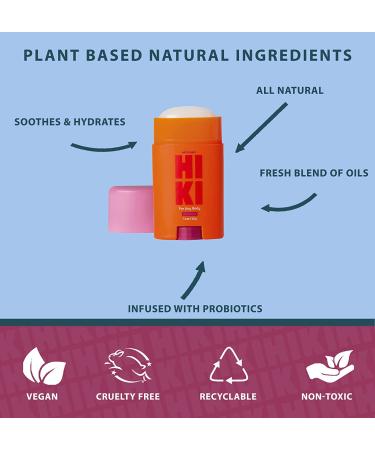 Hiki Anti Chafing Stick Balm - Friction Defense for Thighs, Butt, Under Boob, Feet - Non-Greasy Easy Glide Cream - All-Natural & Cruelty-Free - Buy Online on GoSupps.com