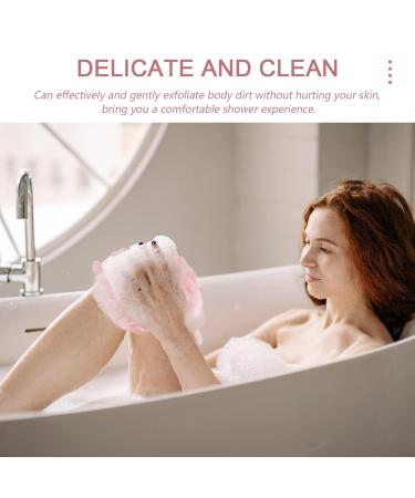 3pcs Bath Flower Scrubber - Comfortable Exfoliating Bath Balls for Skin Cleaning & Relaxation - Buy Online on GoSupps.com