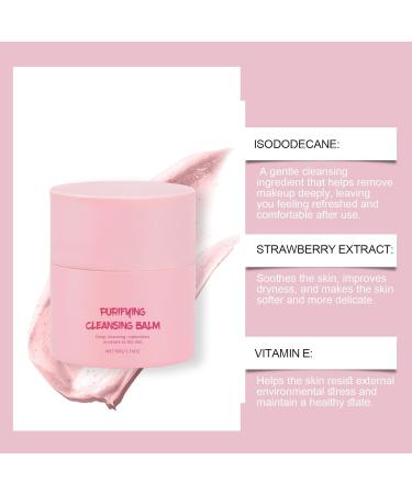 Baume nettoyant purifiant la fraise - mulsion rapide parfum frais d maquillant tout-en-un 50 ml - Buy Online on GoSupps.com