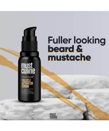 Mustculine Follicle Activator Serum - Biotin Oil for Patchy Beard Growth | 1.01 Fl Oz - International Shipping Available - Buy Online on GoSupps.com