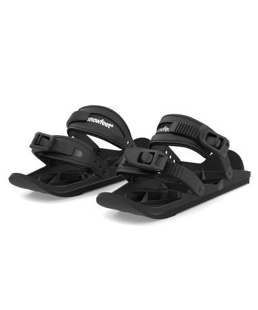 Snowfeet Basic - Mini Short Ski Skates for Snow | Skis for Winter Shoes | Short Snowskates Snowblades Skiboards | The Real Original