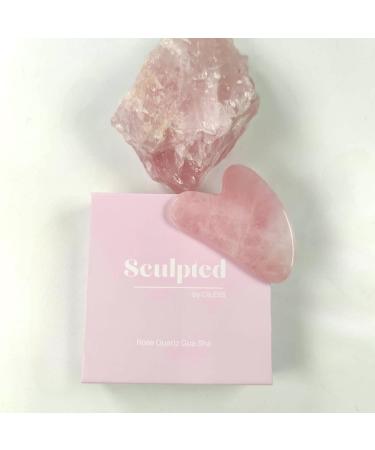 Sculpted Rose Quartz Gua Sha Tool | Anti-Aging Facial Massage | Self-Care Gift for Glowing Skin - Buy Online on GoSupps.com