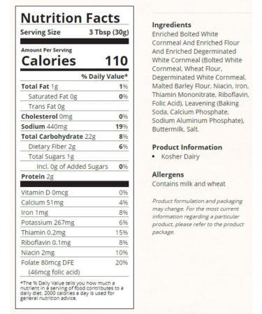 White Lily Buttermilk Corn Meal Self Rising 5 lb Bag (Pack of 2) By The Cup Swivel Spoons - Buy Online on GoSupps.com