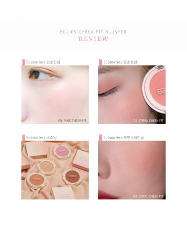EGLIPS Cheek Fit Blusher_01 Pansy 4g - Korean Matte Powder Blush for Natural Makeup Look - Buy Online on GoSupps.com