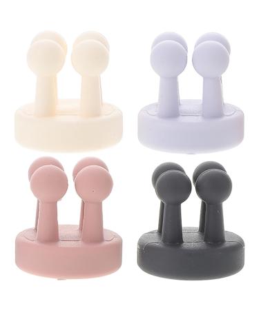 WOONEKY 4pcs Nail- Seamless Hook Towel Hook Wall Hooks for Hanging Wall Hangers Hanging Hooks