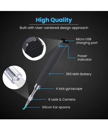 Xtellar 5MP Wireless Waterproof Earwax Removal Tool with LED Ear Scope - Ear Cleaner Camera for iPhone, iPad, Android - Ear Wax Removal Kit - Buy Online on GoSupps.com