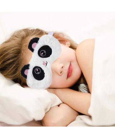 Ulife Mall Cute Panda Sleeping Mask | Soft Fluffy Plush Blindfold for Funny Novelty Sleep | Eye Cover Eyeshade for Girls Boys Women Men Kids | Perfect for Night Nap, Travel & Meditation - Buy Online on GoSupps.com