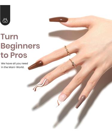 Beetles Gel Nail Polish Kit with Light Starter Kit Classic Elegance 6 Colors Glitter Nude Brownails Neutral Pink Gel Polish Soak Off UV LED Nail Lamp Base Gel Top Coat DIY Home Manicure Gift Classic Elegance Starter Kit - Buy Online on GoSupps.com