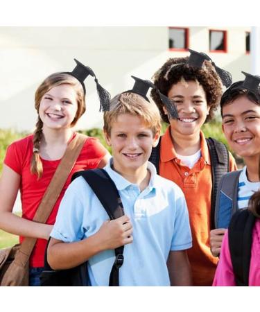 HXHWKEN Mini Doctoral Cap Headband - Unisex Graduation Hairband for Students & Carnival Black Decor | International Shipping - Buy Online on GoSupps.com