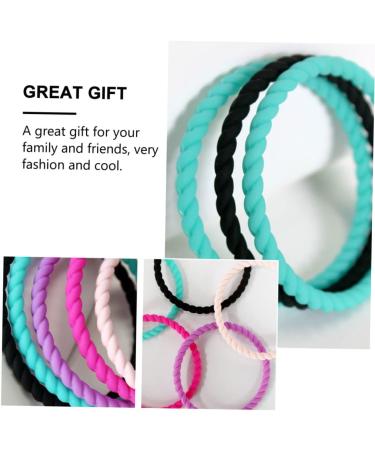 Operitacx 5pcs Silicone Bracelet Set - Men's and Women's Rubber Wristbands - Buy Online on GoSupps.com