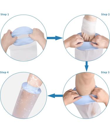 Fasola Waterproof Cast Protector Long Leg Kids Reusable Cast Dressing and Bandage Cover Watertight Protection for Leg Knee Foot Ankle Toes Kids Leg - L - Buy Online on GoSupps.com