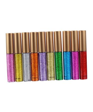 TOVINANNA 10pcs Liquid Eyeliner Eye Shadow Eyeliner Pencil Shinny Eyeliner Liquid Eyeshadow Colorful