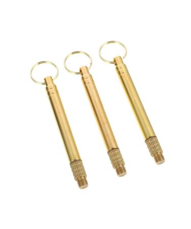 BCOATH 3pcs Brass Ear Cleaning Tools Kit Earwax Removal Picks for Family and Travel Use Smooth for Safe Ear Care