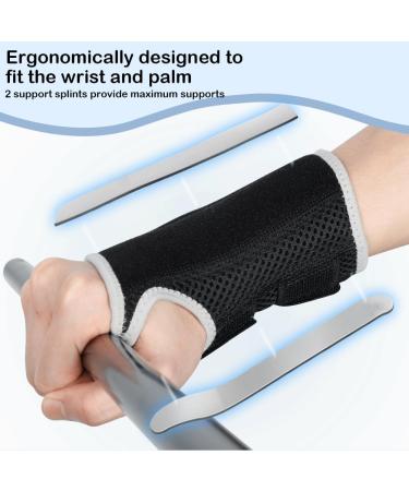 Nucamper Breathable Wristwear Band for Arthritis & Tendonitis - Adjustable Metal-Shine Stabilizer for Men & Women (2 Pieces) - Buy Online on GoSupps.com