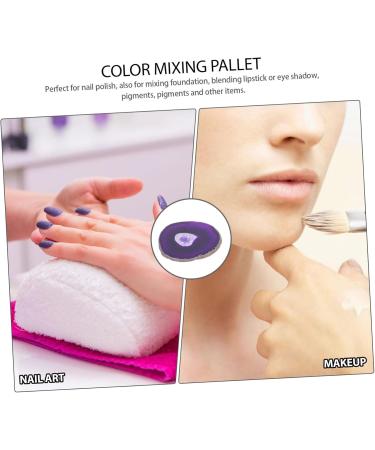  Didiseaon Didiseaon 1 Pc Palette Onyx Nail Polish Mix Colors Nail Mix Nail Technology Accessories Make Up Nail Art Palettes Purple Agate Stone Rough - Buy Online on GoSupps.com