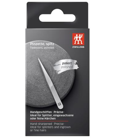 ZWILLING Stainless Steel Eyebrow Tweezers with Precision Tip | Silver Beauty Tool for Perfect Shaping - Buy Online on GoSupps.com
